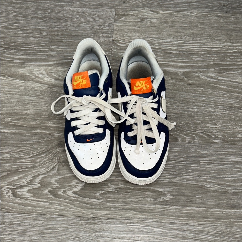 Nike Kids' Sneakers - Navy, White, and Orange - Picture 2 of 6